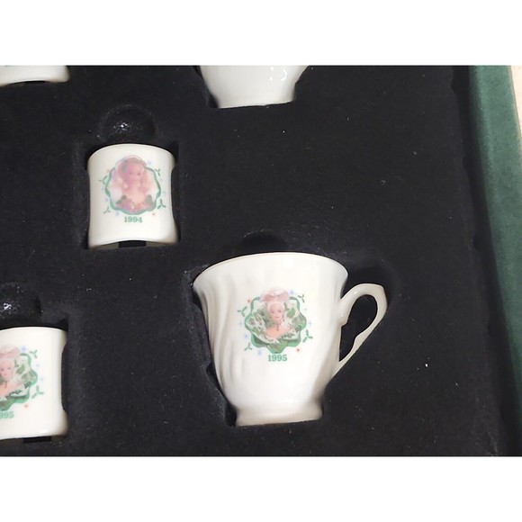 Vintage Chilton-Globe Holiday Barbie China Tea Dishes 1992-1995 COA In Box - Picture 8 of 16